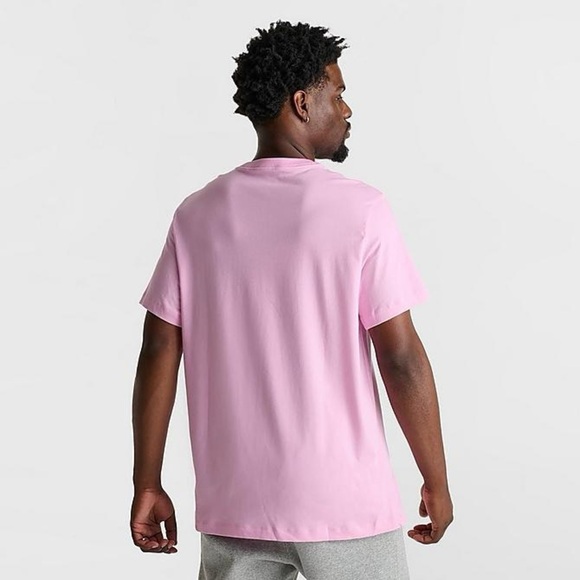 NEW NIKE SPORTSWEAR CLUB T-SHIRT - Pink with embroidered Swoosh logo - Picture 5 of 9